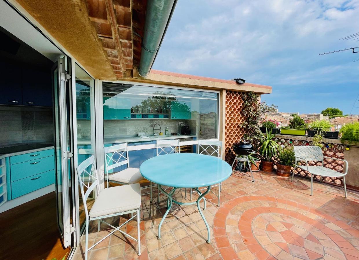 アヴィニョンL'Atypique - T3 Grande Terrasse, Bbq Vue Et Chemineeアパートメント エクステリア 写真